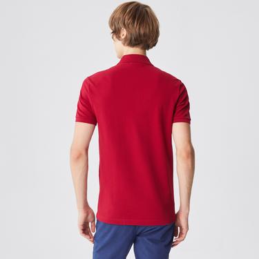  Lacoste Erkek Slim Fit Bordo Polo