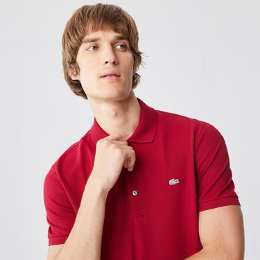  Lacoste Erkek Slim Fit Bordo Polo