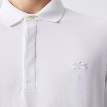  Lacoste Erkek Regular Fit Uzun Kollu Beyaz Polo