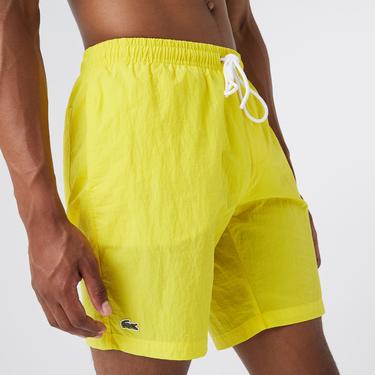  Lacoste Erkek Sarı Mayo Şort