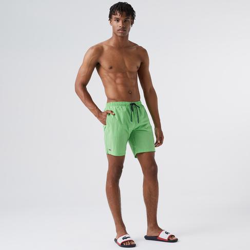  Lacoste Erkek Yeşil Mayo Şort