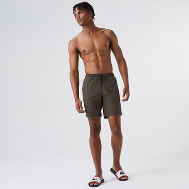  Lacoste Erkek Koyu Yeşil Mayo Şort