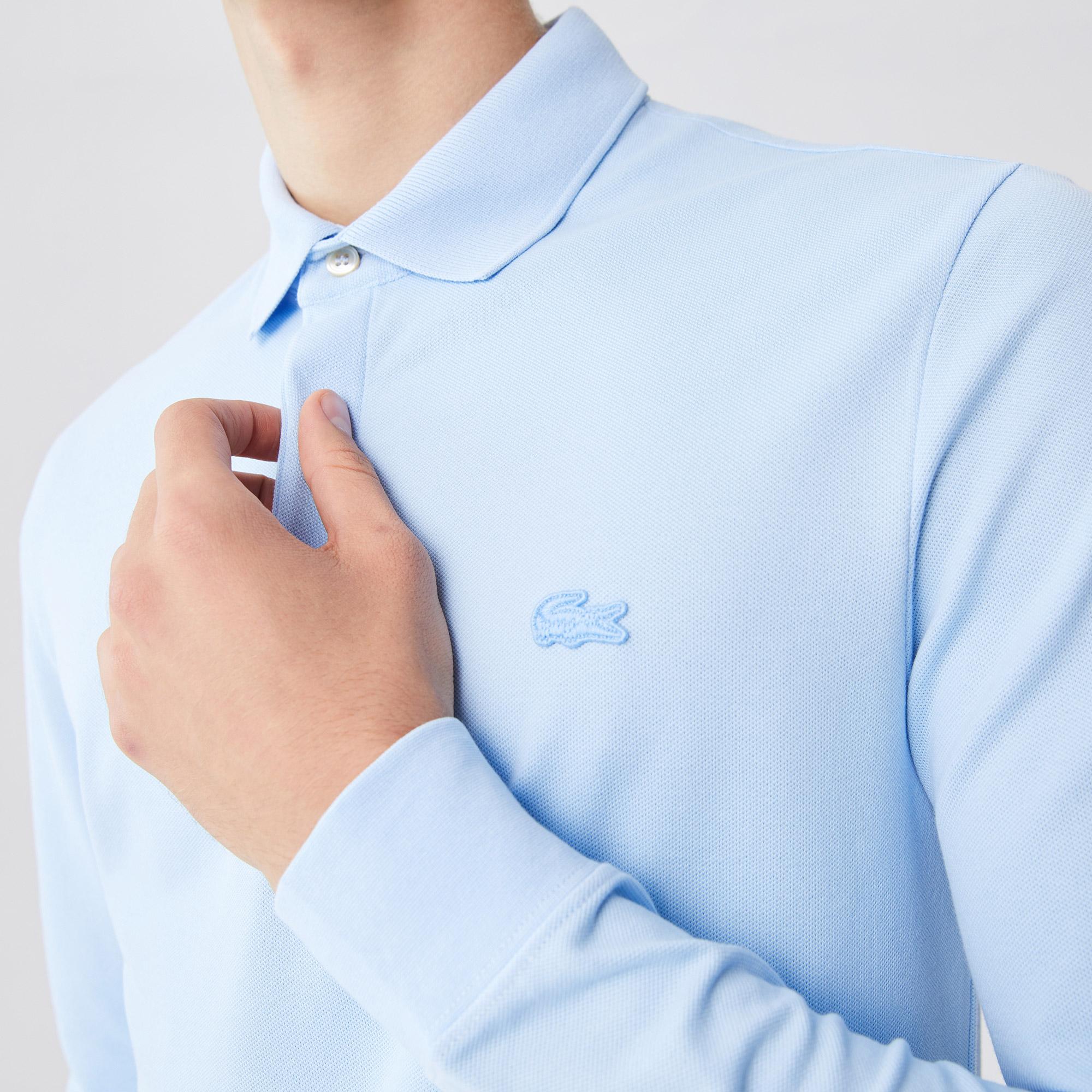 Lacoste Erkek Regular Fit Uzun Kollu Mavi Polo
