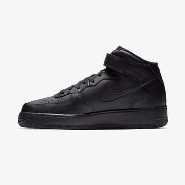  Nike Air Force 1 Mid '07 Erkek Siyah Spor Ayakkabı