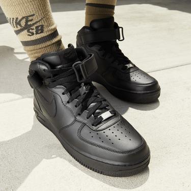  Nike Air Force 1 Mid '07 Erkek Siyah Spor Ayakkabı