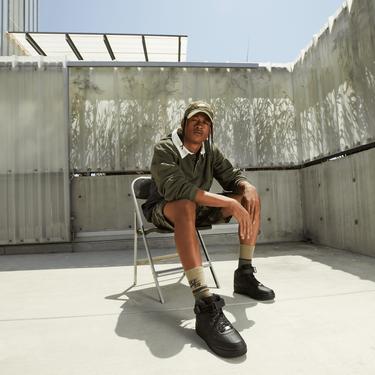  Nike Air Force 1 Mid '07 Erkek Siyah Spor Ayakkabı