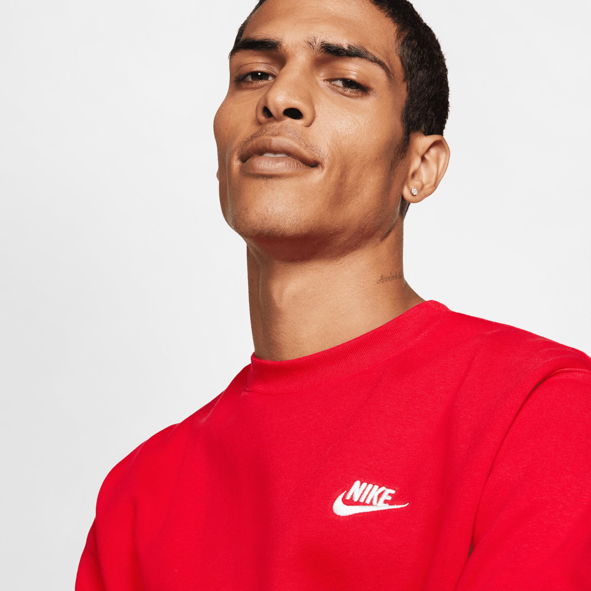 Nike Sportswear Club Crew Erkek Kırmızı Sweatshirt