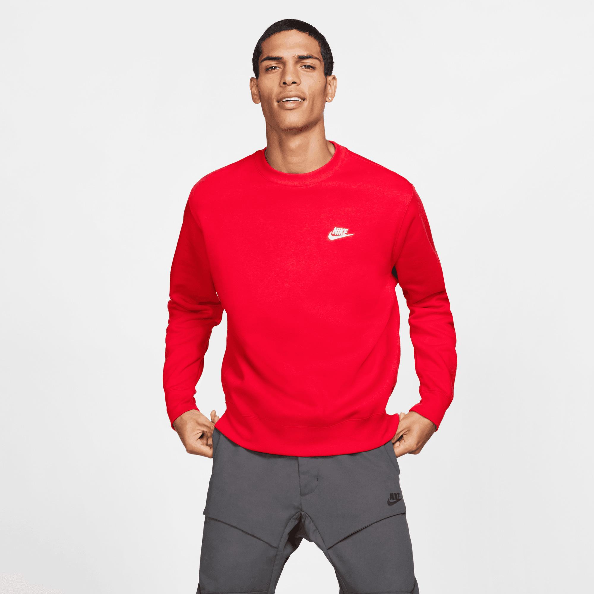 Nike Sportswear Club Crew Erkek Kırmızı Sweatshirt