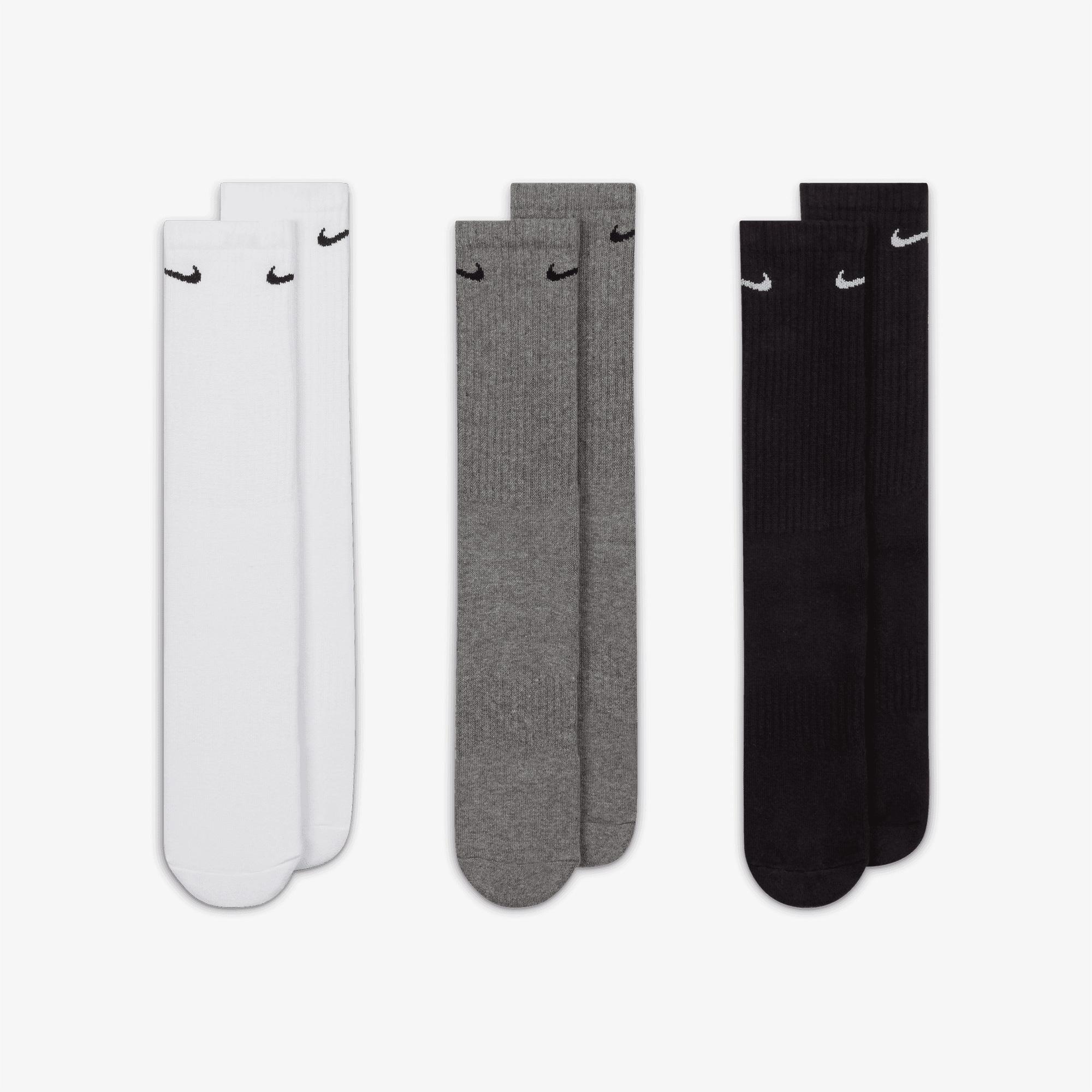Nike Everyday Cash Crew 3'lü 132 Unisex Renkli Çorap