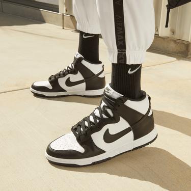  Nike Dunk Hi Retro Panda Erkek Beyaz/Siyah Spor Ayakkabı