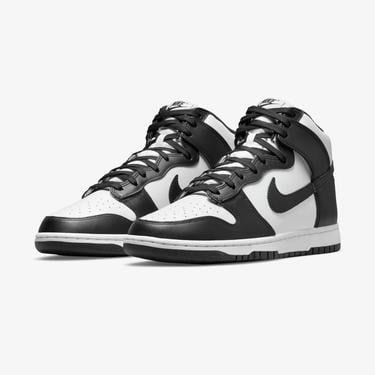  Nike Dunk Hi Retro Panda Erkek Beyaz/Siyah Spor Ayakkabı