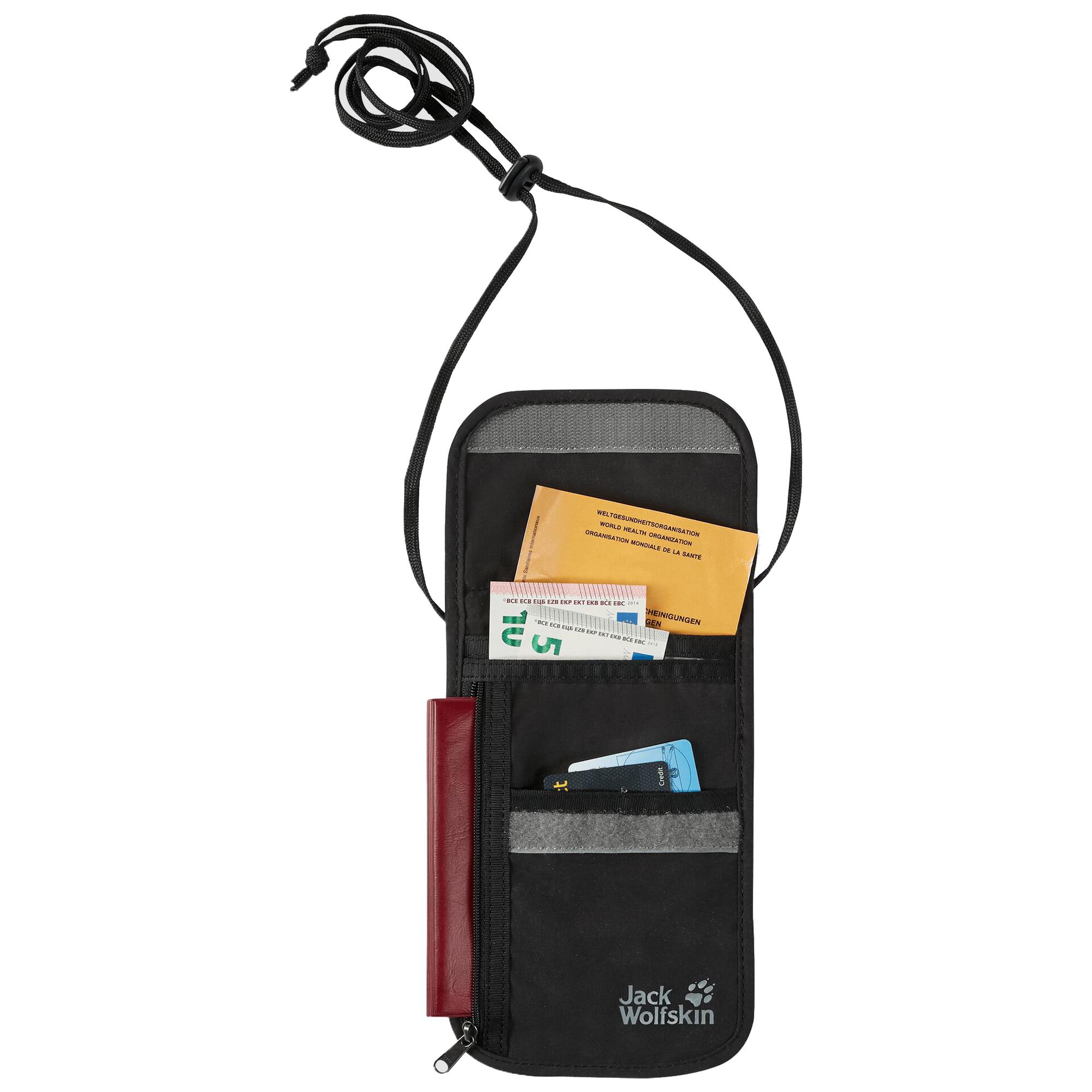 Jack Wolfskin Organizer Unisex Siyah Cüzdan