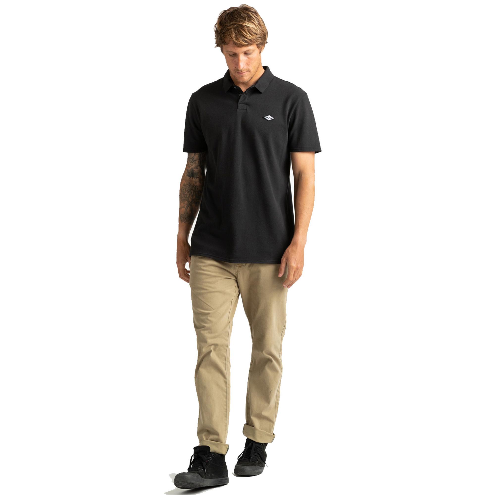 Billabong Skooled Polo Pique Erkek Siyah Polo Tişört