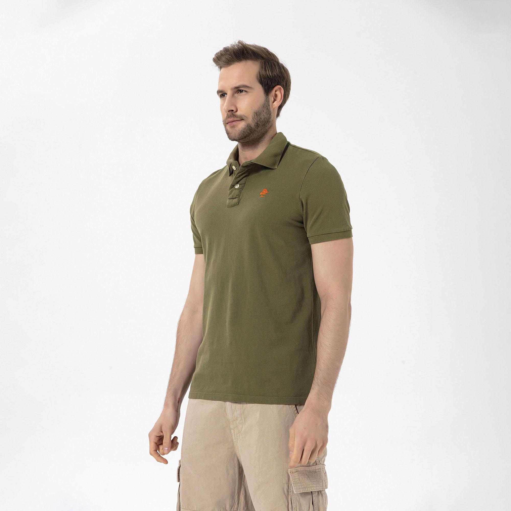 Routefield Patriot Erkek Yeşil Polo Tişört