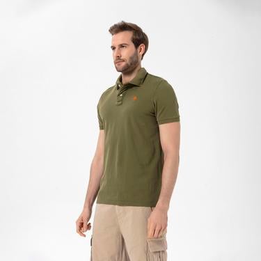  Routefield Patriot Erkek Yeşil Polo Tişört