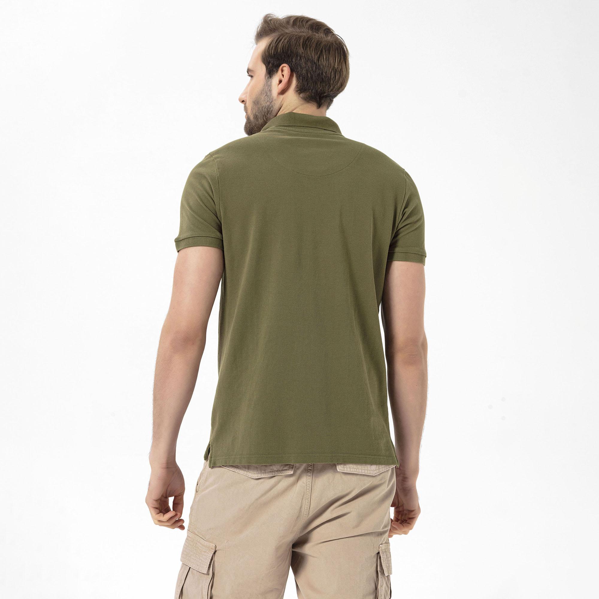 Routefield Patriot Erkek Yeşil Polo Tişört