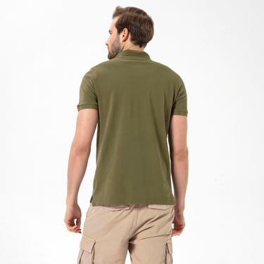  Routefield Patriot Erkek Yeşil Polo Tişört