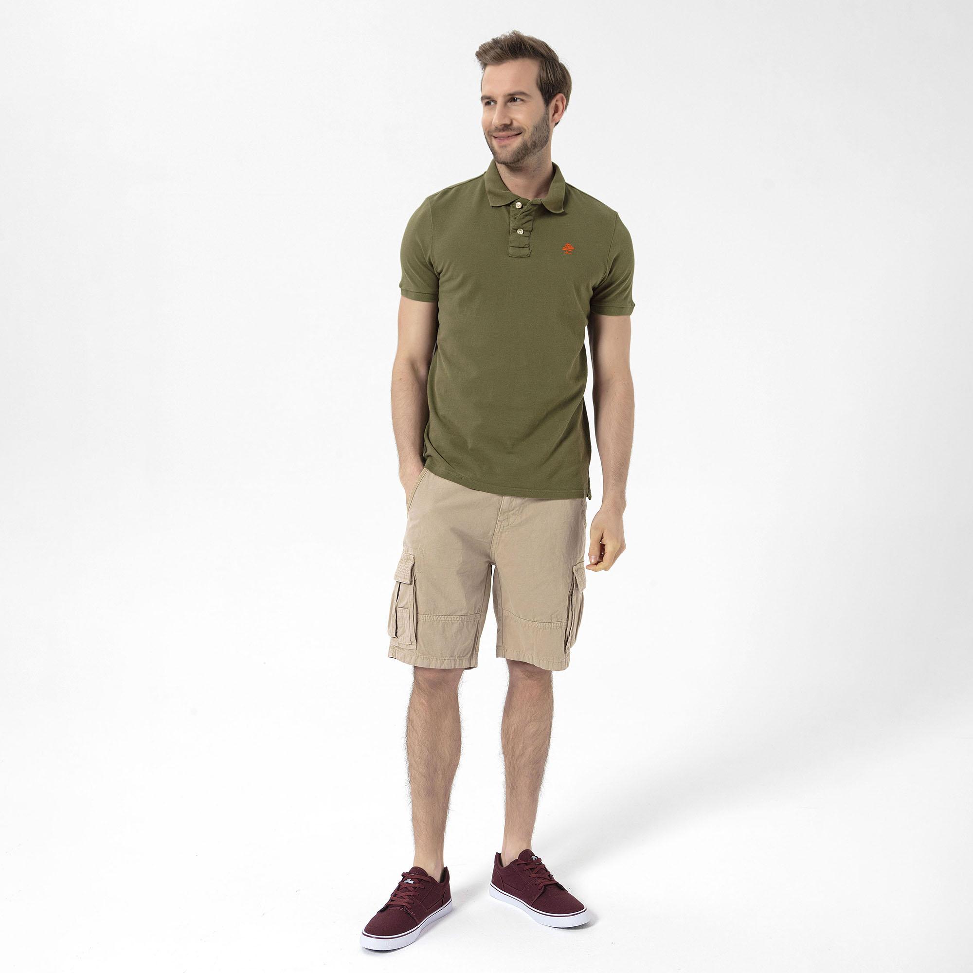 Routefield Patriot Erkek Yeşil Polo Tişört