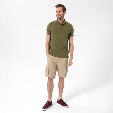  Routefield Patriot Erkek Yeşil Polo Tişört