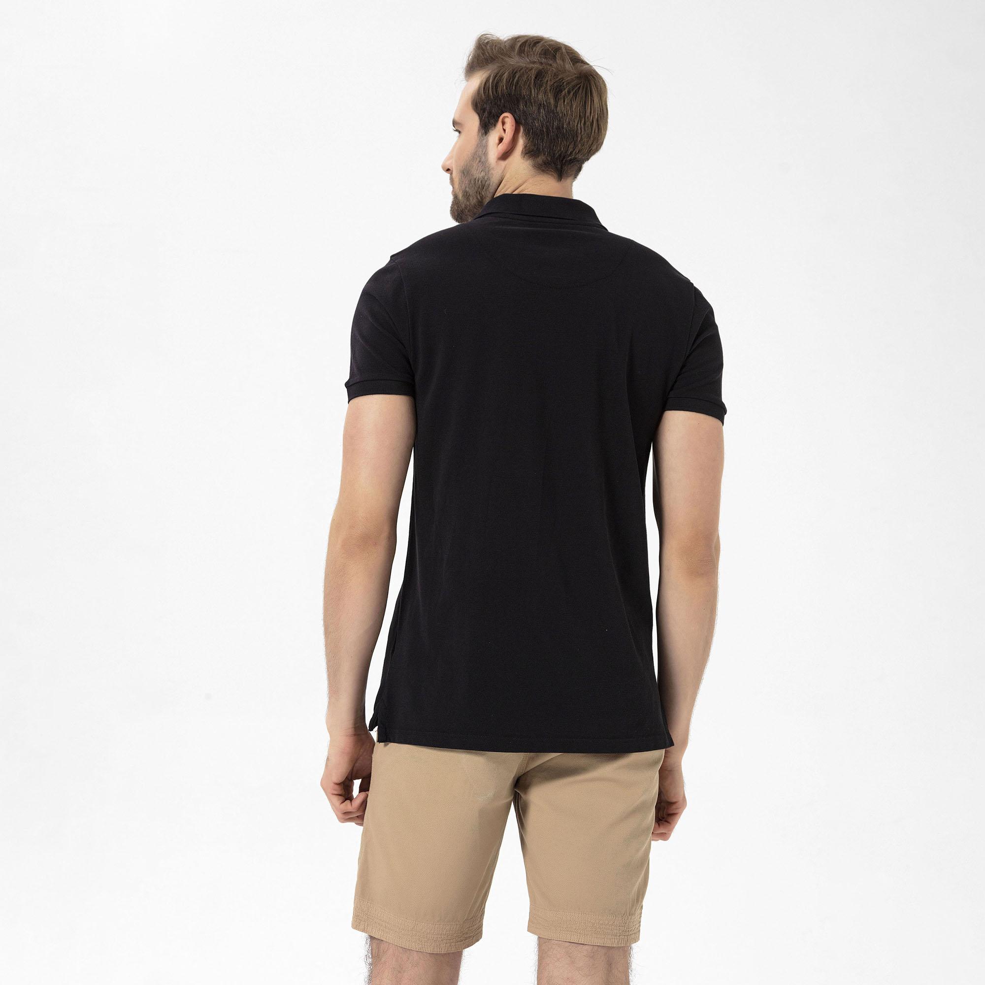 Routefield Patriot Erkek Siyah Polo Tişört