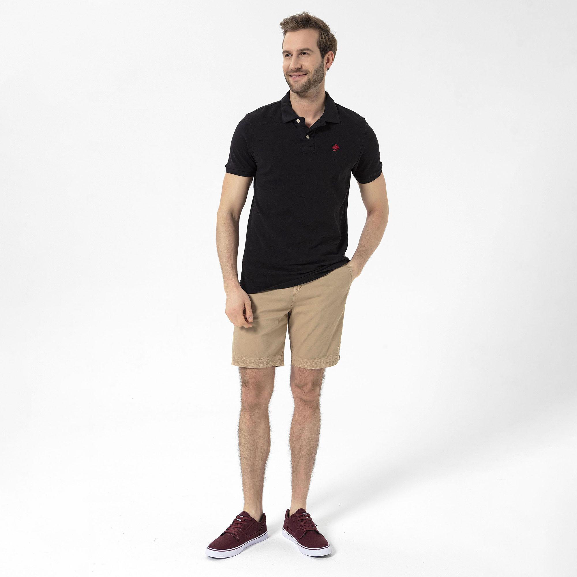 Routefield Patriot Erkek Siyah Polo Tişört