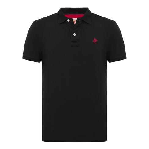  Routefield Patriot Erkek Siyah Polo Tişört