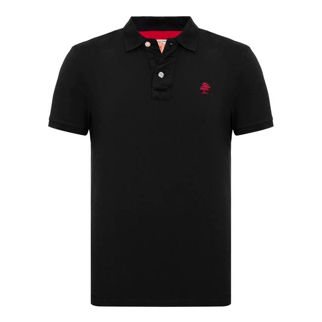  Routefield Patriot Erkek Siyah Polo Tişört