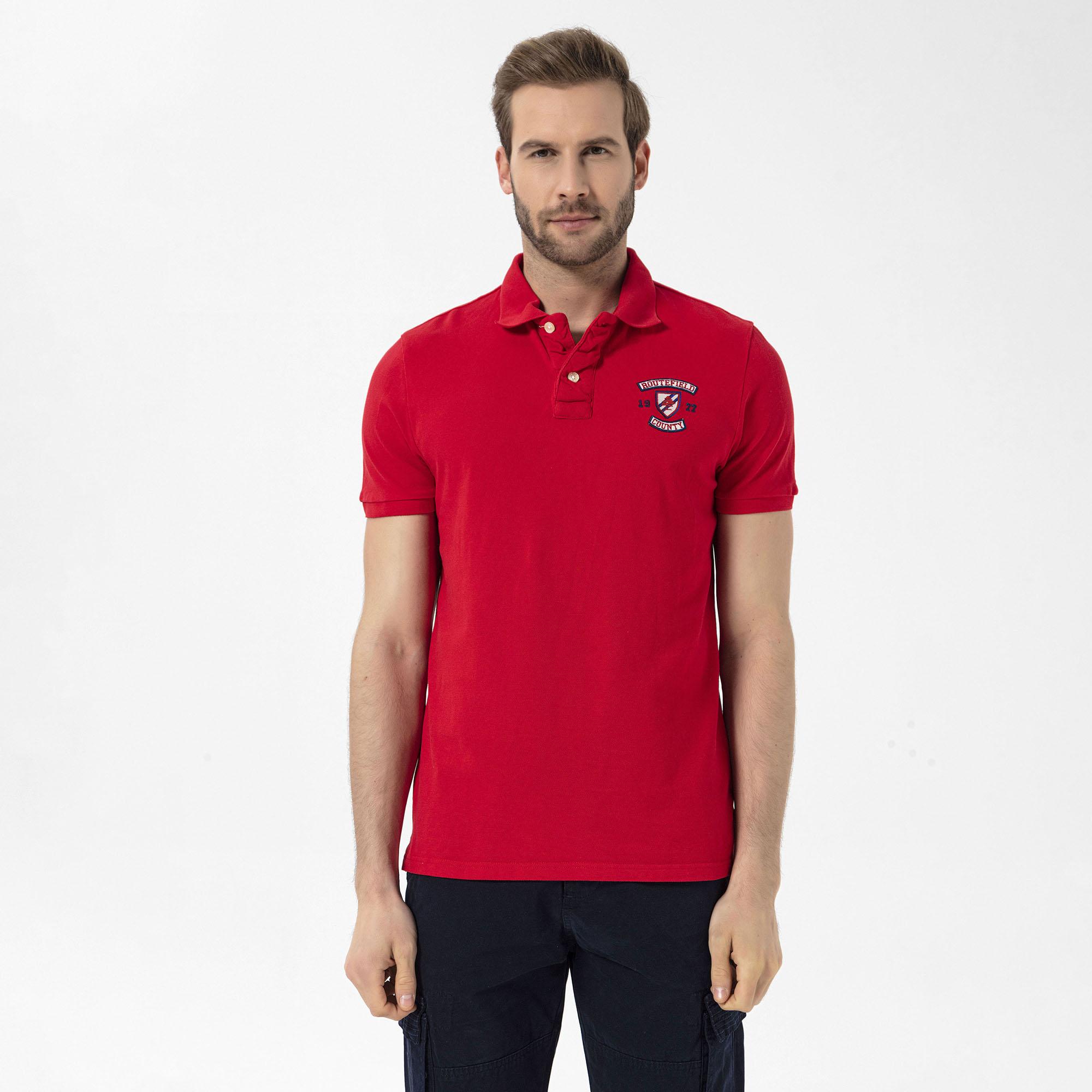 Routefield Prime Erkek Kırmızı Polo Tişört