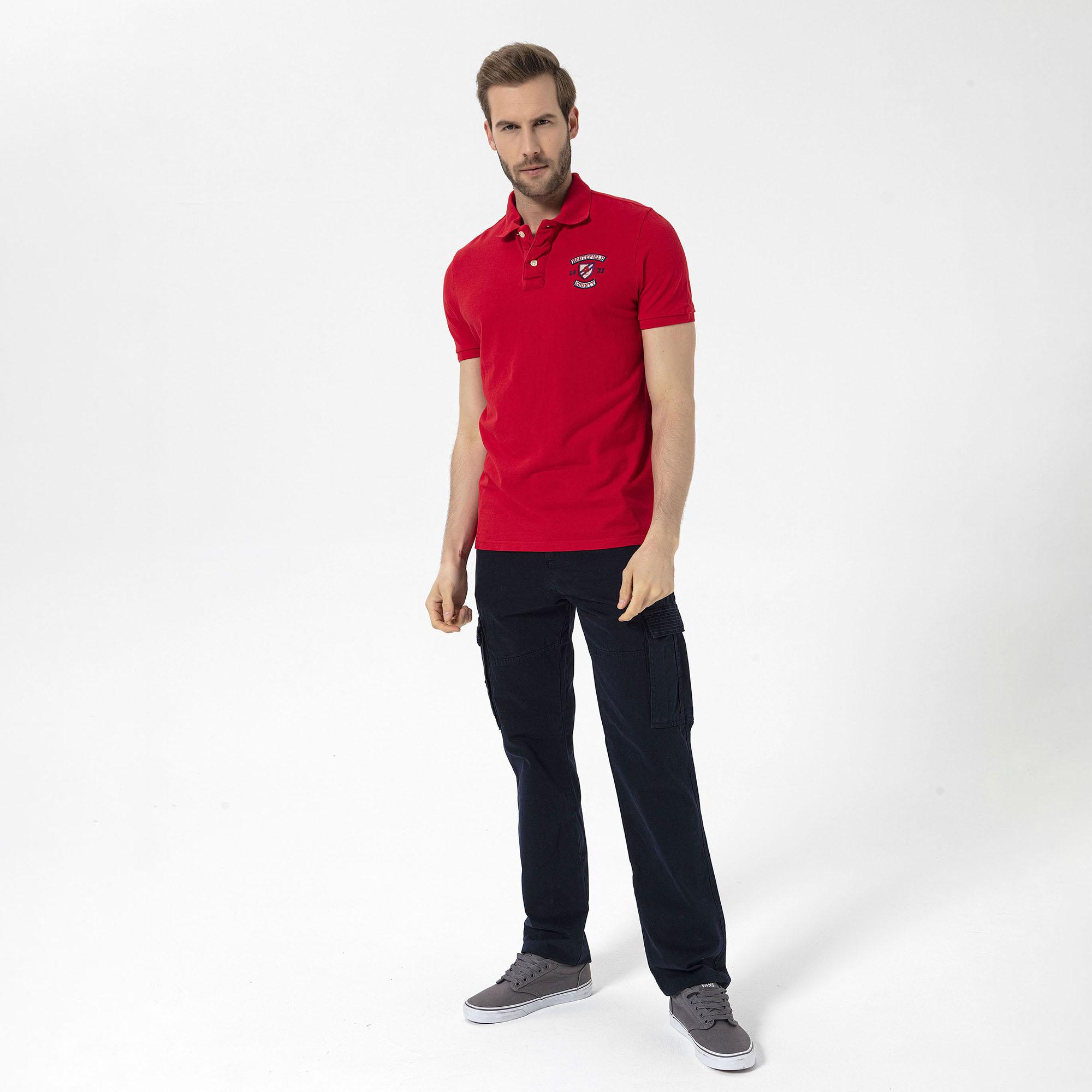 Routefield Prime Erkek Kırmızı Polo Tişört