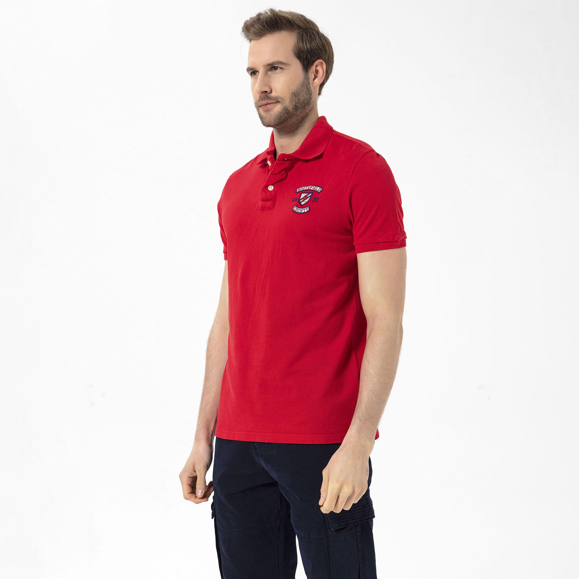 Routefield Prime Erkek Kırmızı Polo Tişört