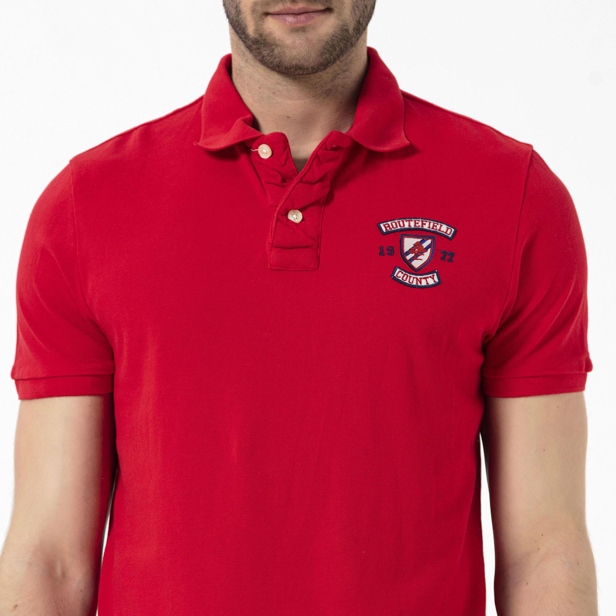 Routefield Prime Erkek Kırmızı Polo Tişört
