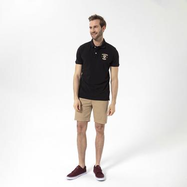  Routefield Prime Erkek Siyah Polo Tişört