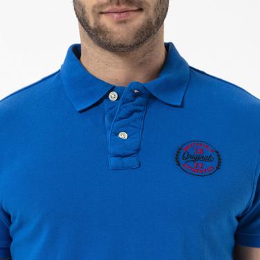  Routefield Power Erkek Mavi Polo Tişört