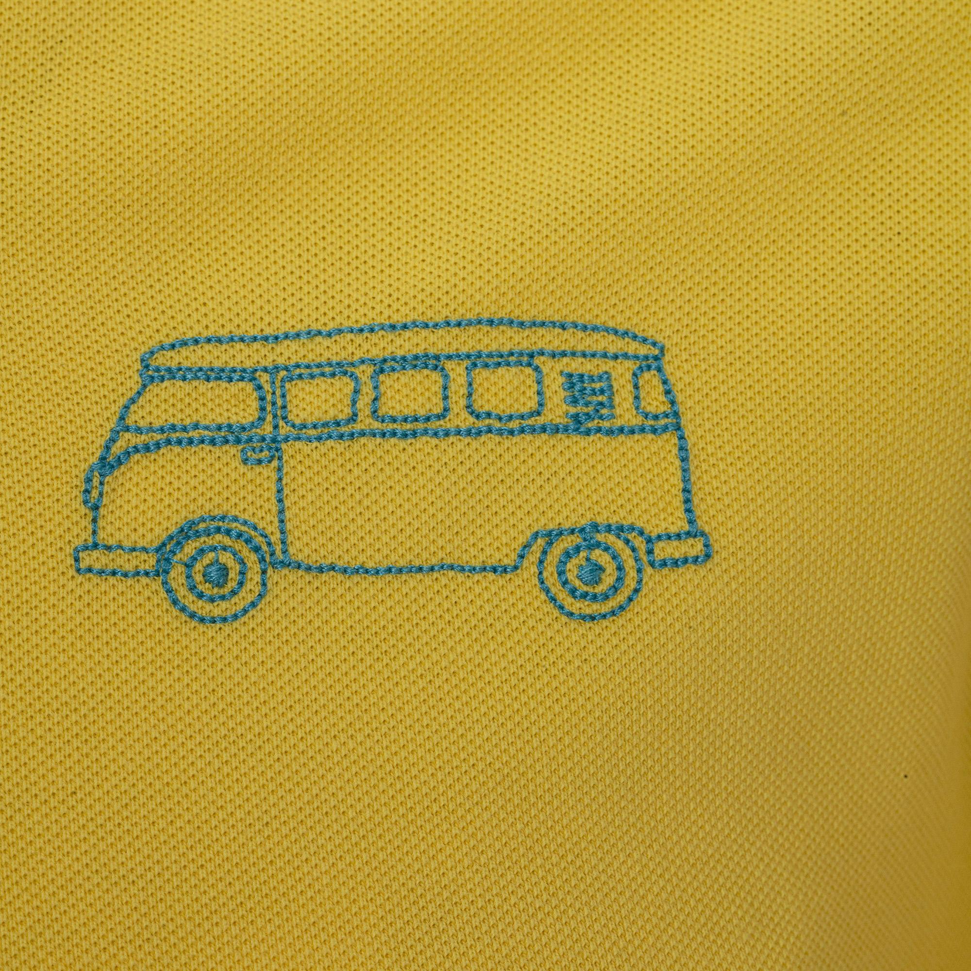 Routefield Post Erkek Sarı Polo Tişört