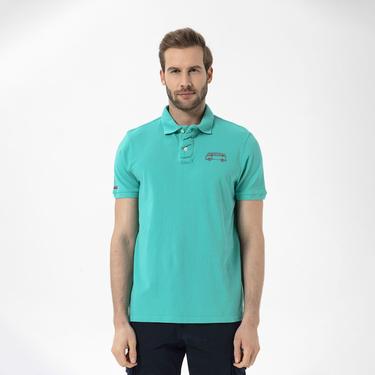  Routefield Post Erkek Mavi Polo Tişört