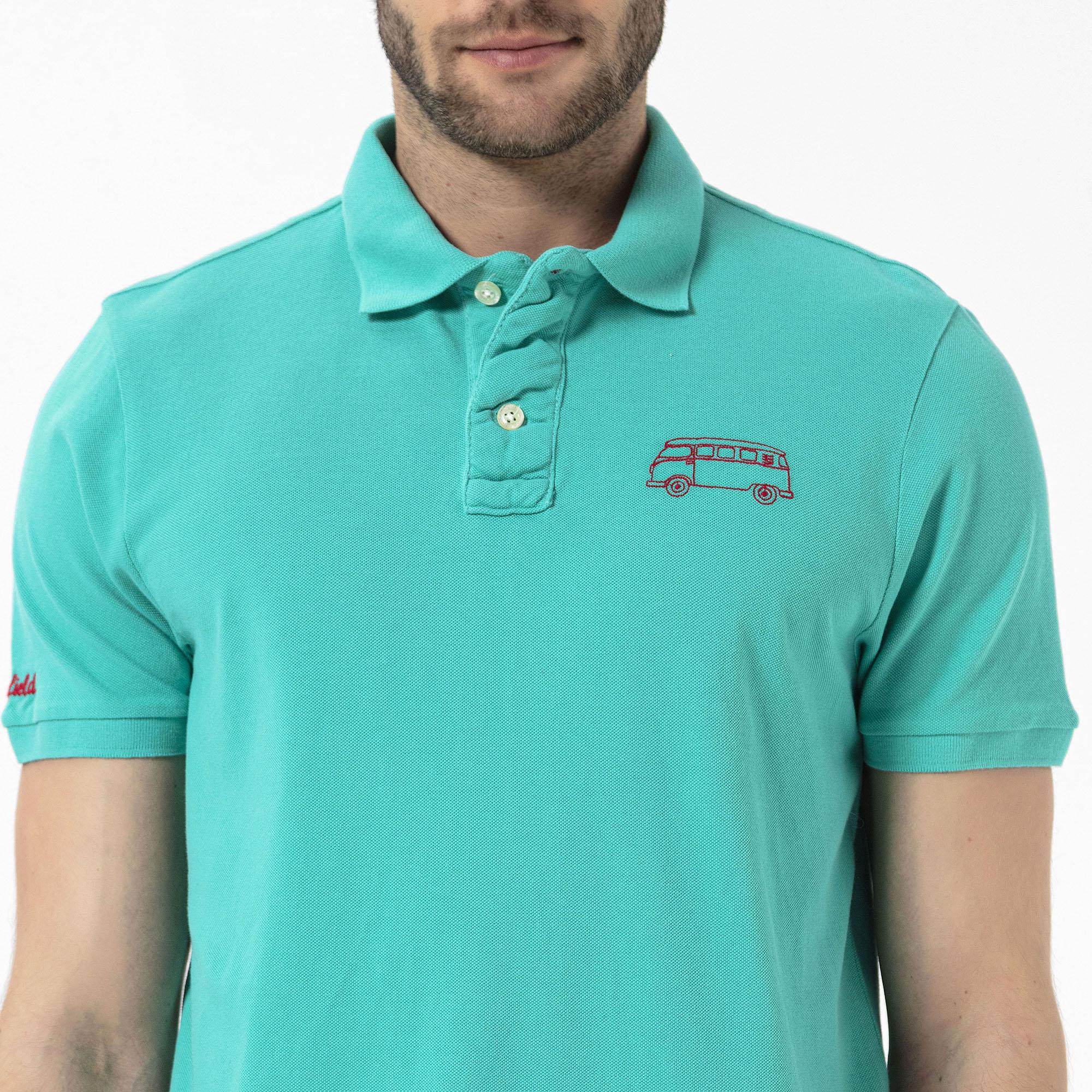 Routefield Post Erkek Mavi Polo Tişört