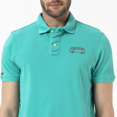  Routefield Post Erkek Mavi Polo Tişört