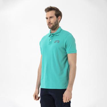  Routefield Post Erkek Mavi Polo Tişört
