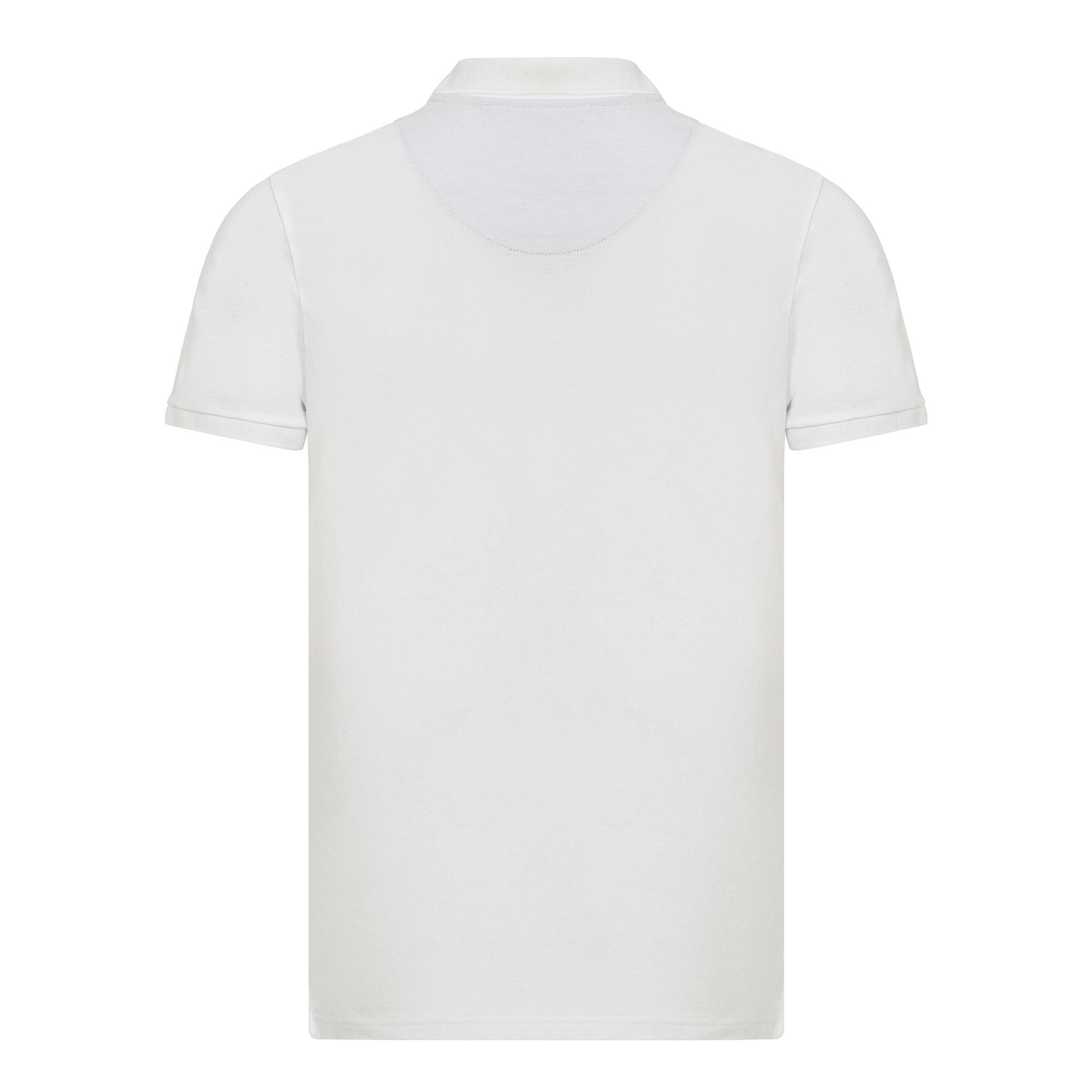 Routefield Post Erkek Beyaz Polo Tişört