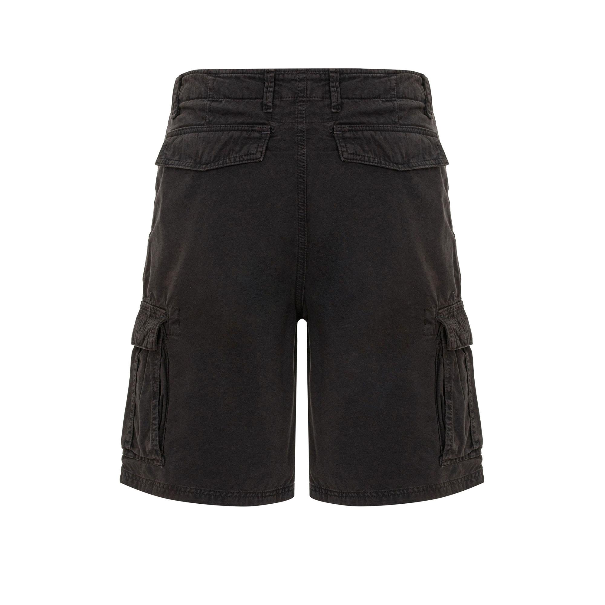 Routefield Erkek Kargo Şort Clints Siyah