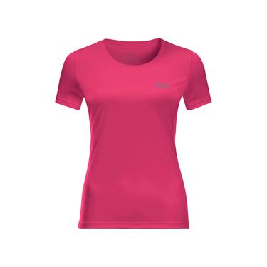  Jack Wolfskin Tech T Kadın Pembe Tişört