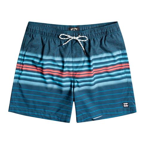  Billabong All Day Stripes Lb Erkek Mavi Volley Short