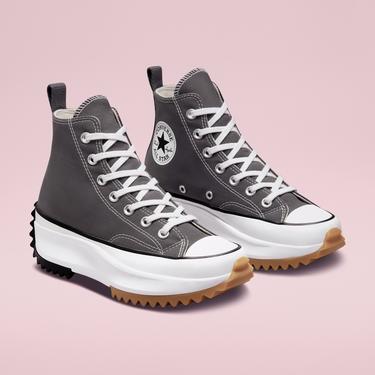  Converse Platform Run Star Hike Canvas Platform Unisex Gri Sneaker
