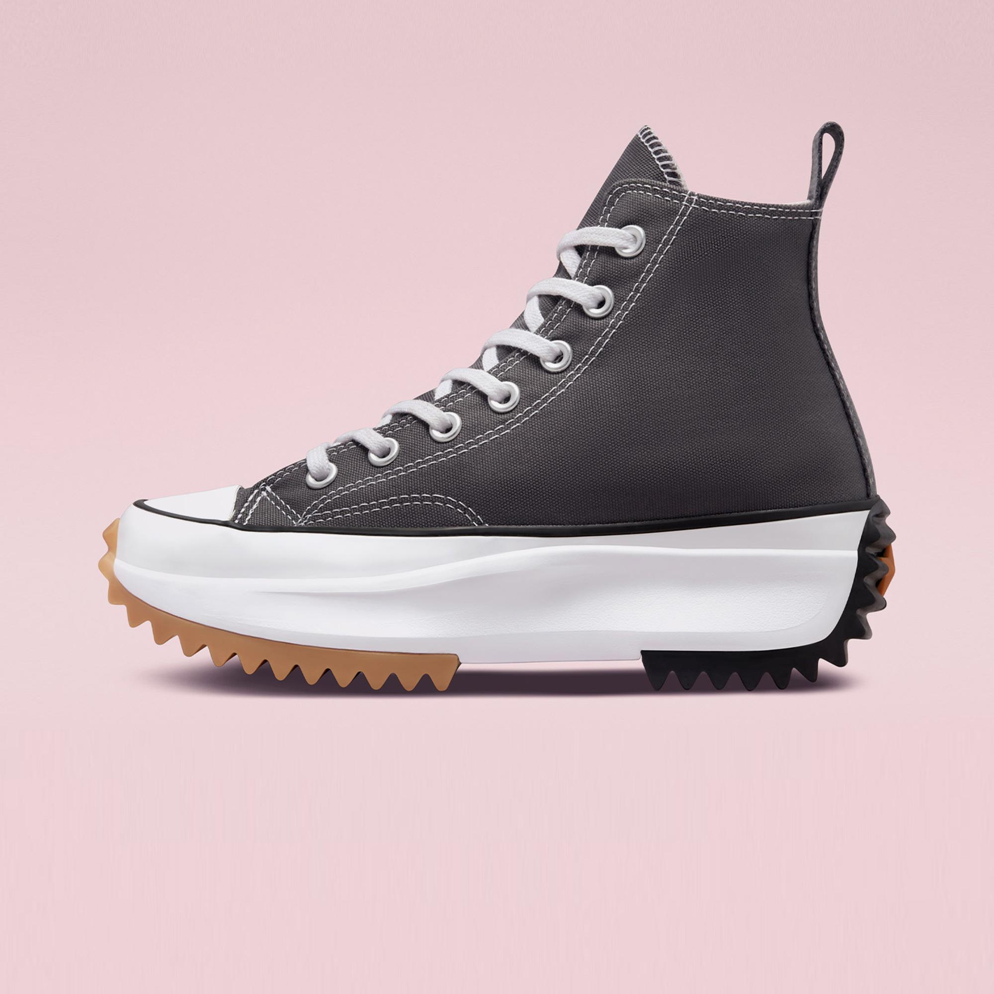 Converse Platform Run Star Hike Canvas Platform Unisex Gri Sneaker