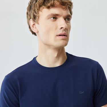  Lacoste Erkek Regular Fit Bisiklet Yaka Lacivert T-Shirt