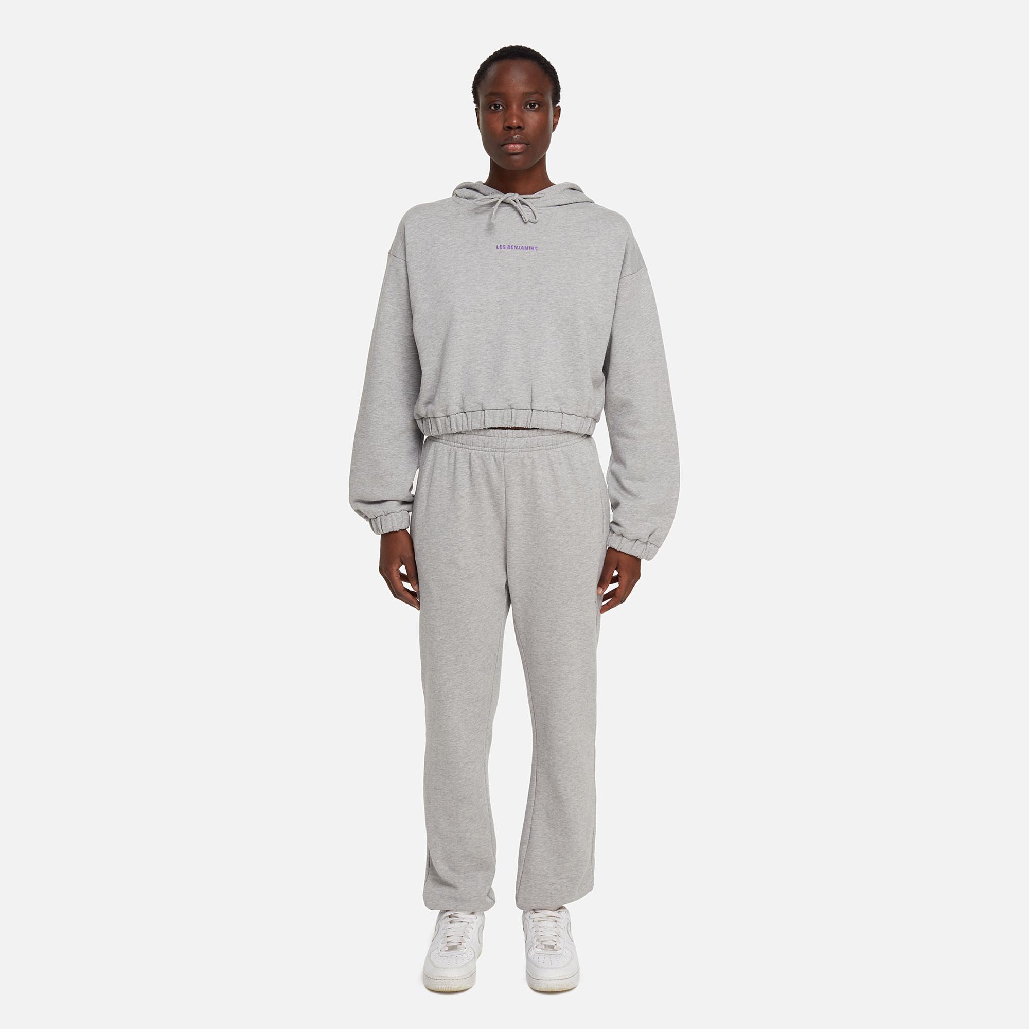 Les Benjamins Core Kadın Gri Hoodie