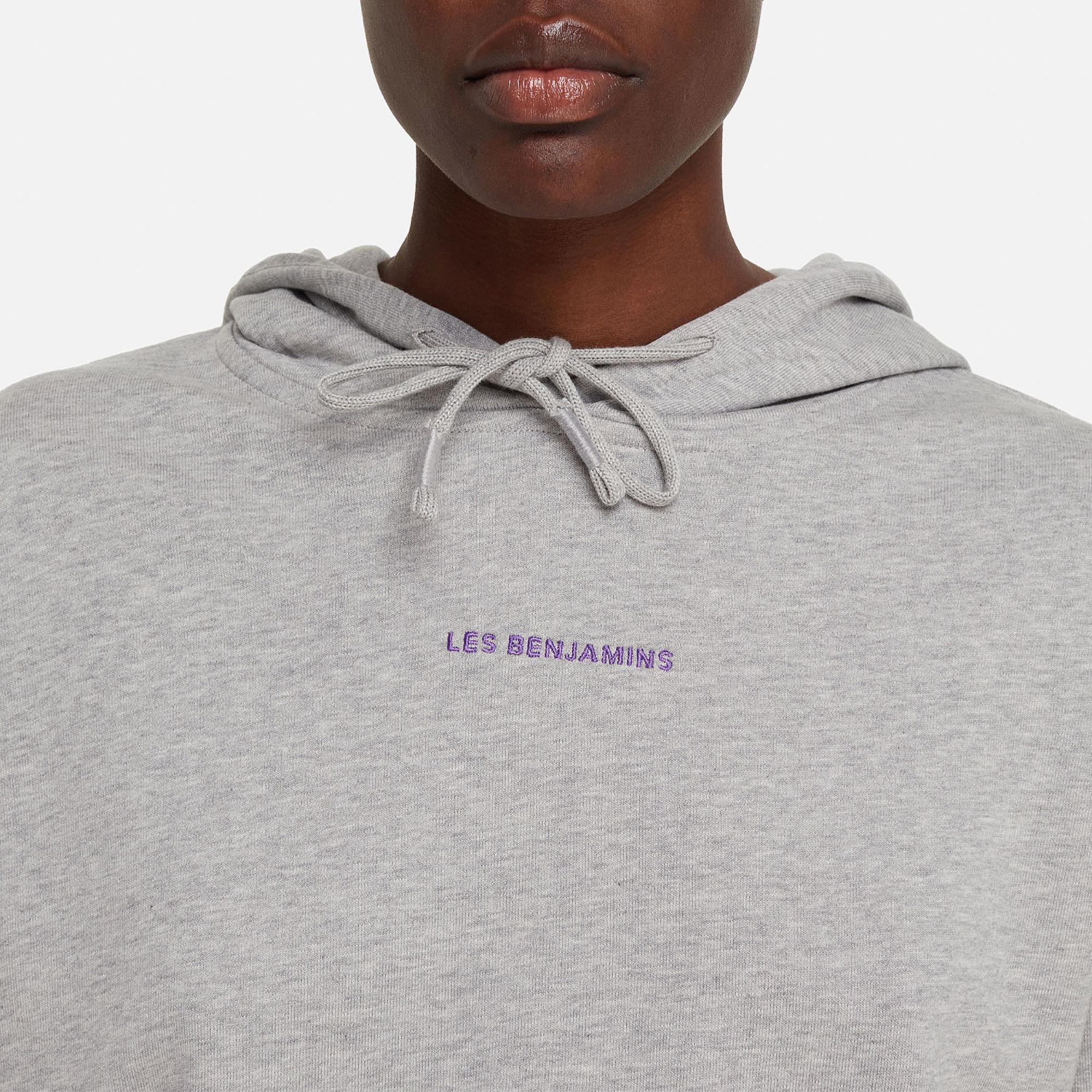Les Benjamins Core Kadın Gri Hoodie