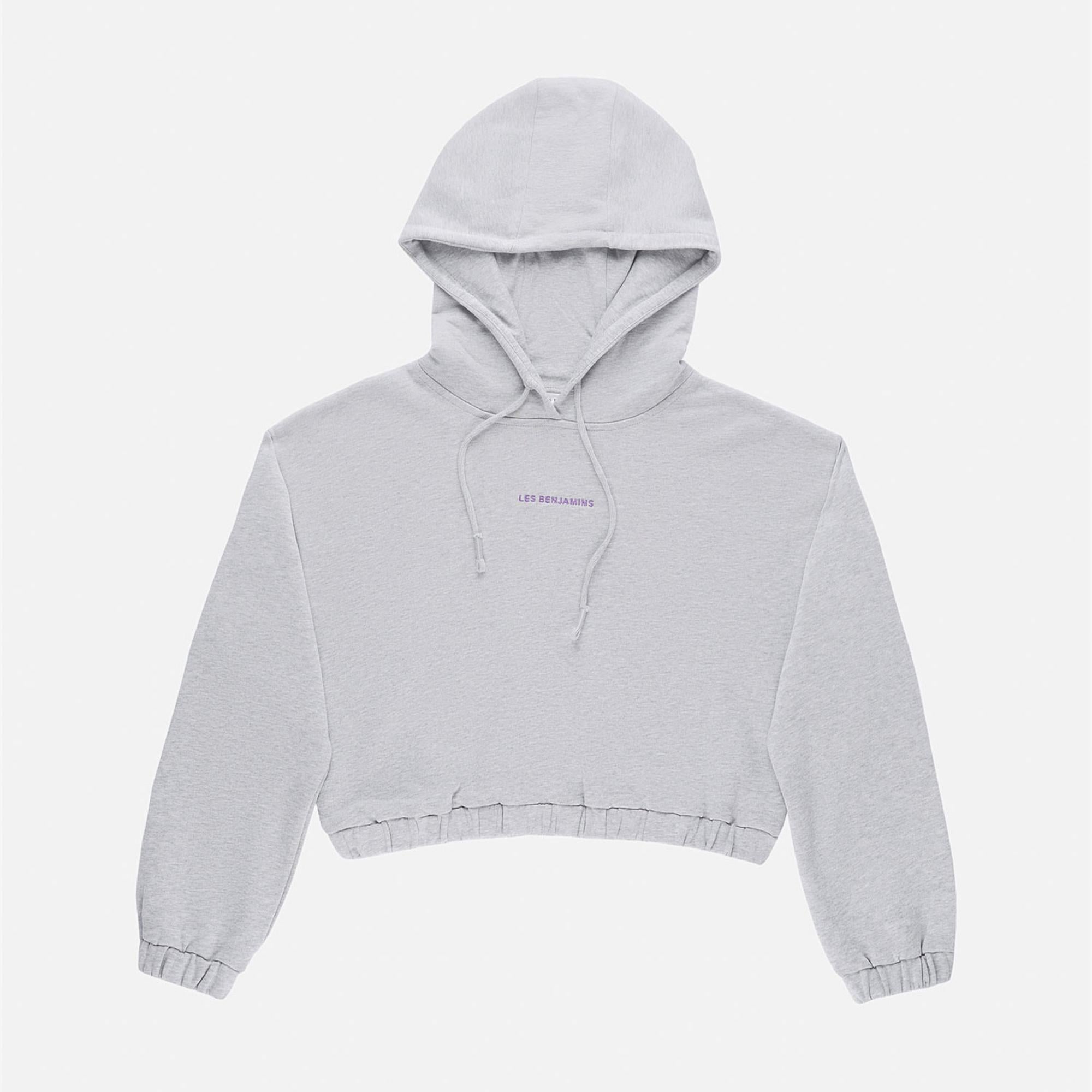 Les Benjamins Core Kadın Gri Hoodie