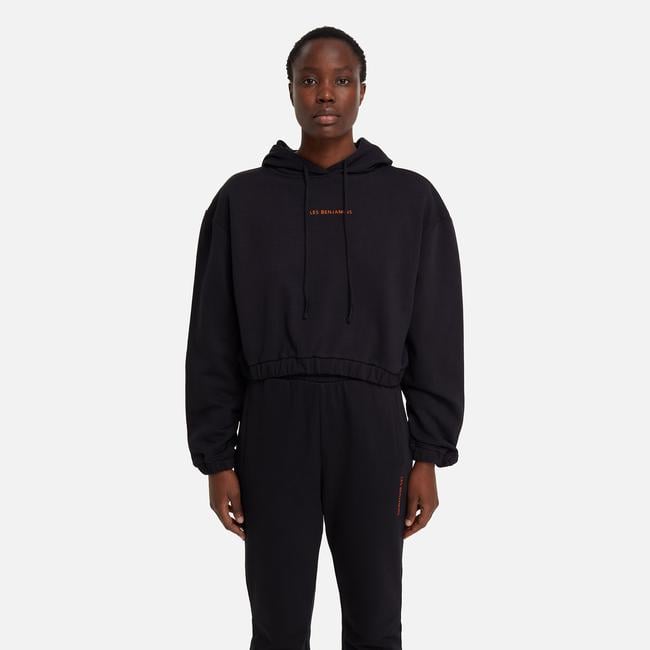  Les Benjamins Core Kadın Siyah Hoodie