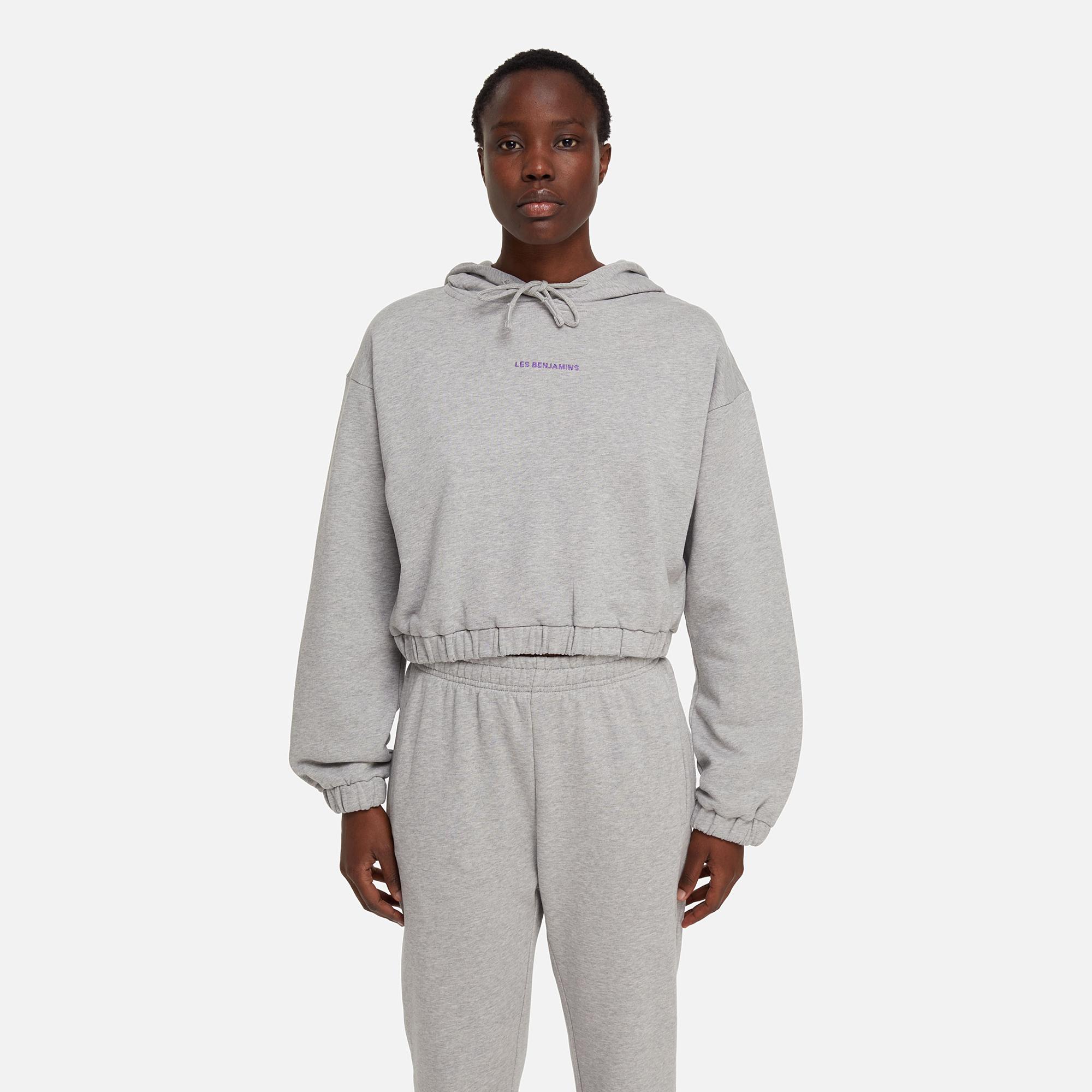 Les Benjamins Core Kadın Gri Hoodie